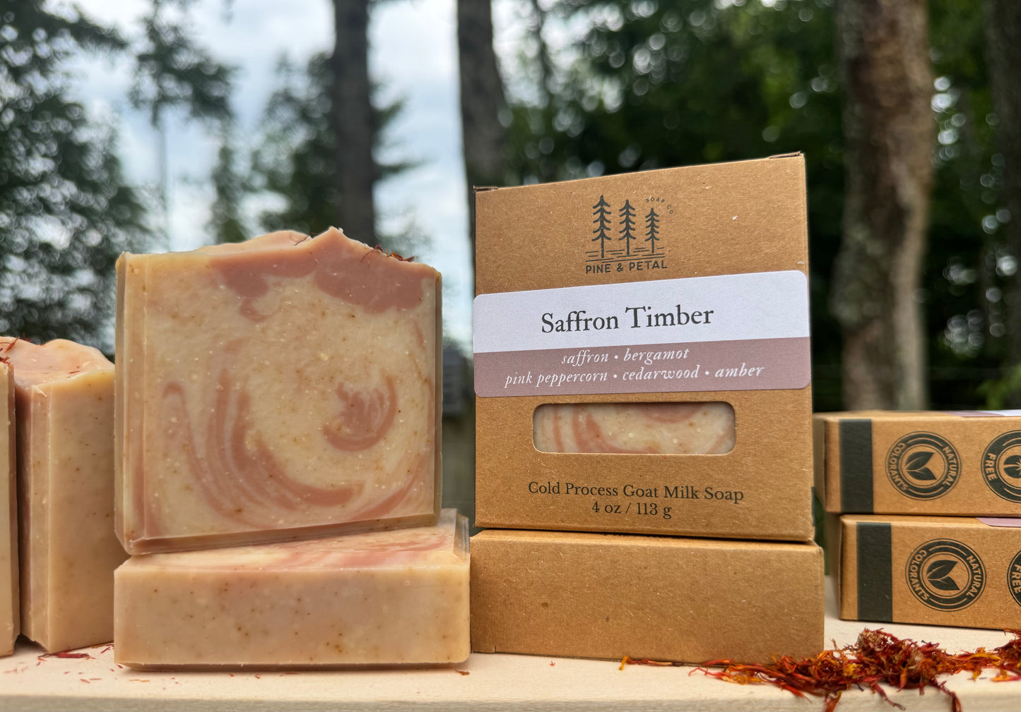Saffron Timber | Handcrafted Goat Milk Soap