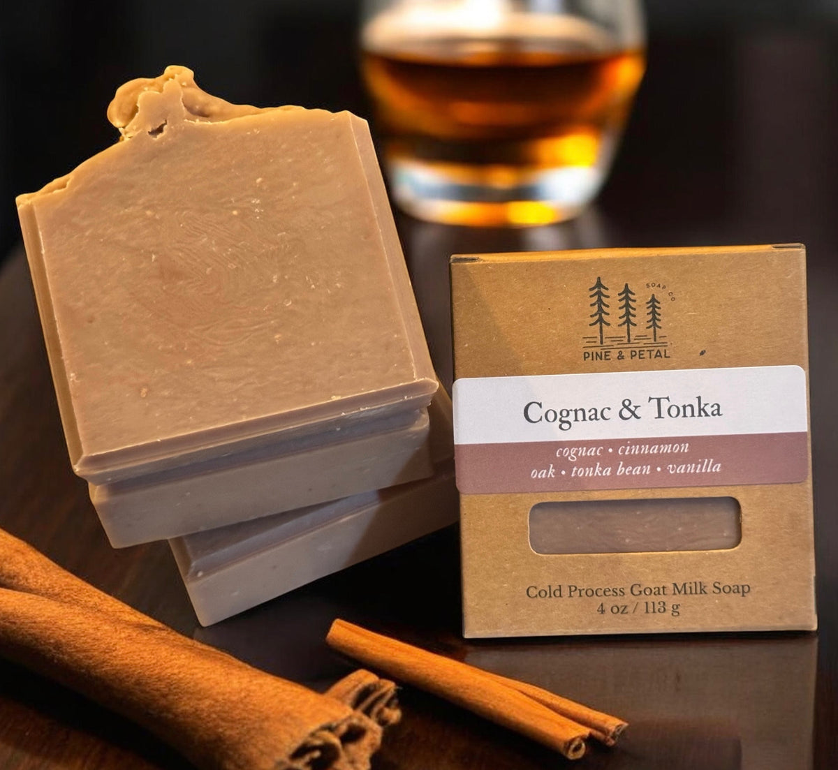 Cognac & Tonka | Handcrafted Goat Milk Soap