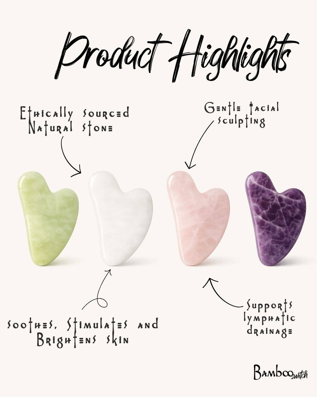 Gua Sha Stone • Jade Facial Stone