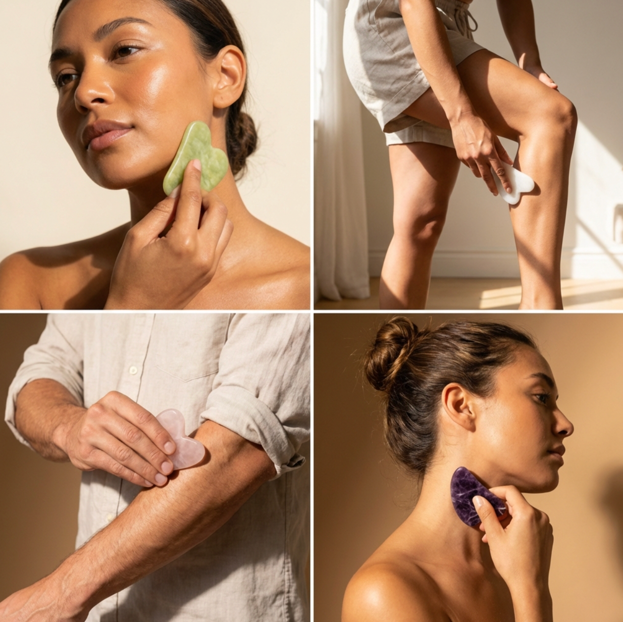 Gua Sha Stone • Jade Facial Stone