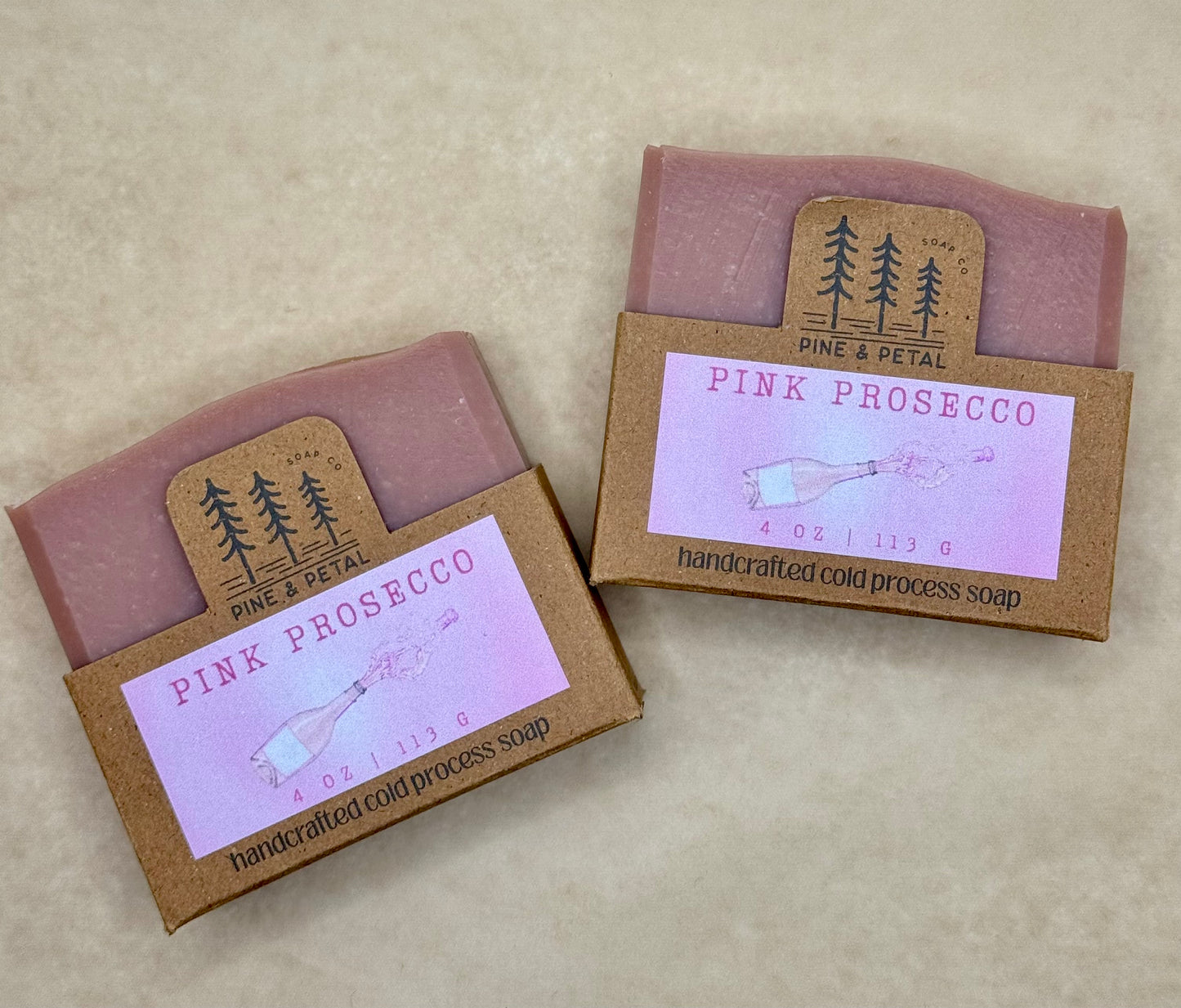 Pink Prosecco Soap Bar