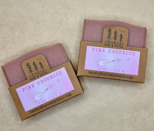 Pink Prosecco Soap Bar