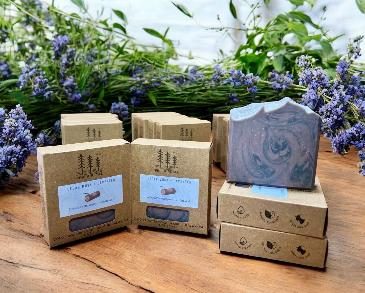 Cedar Musk + Lavender Bar Soap
