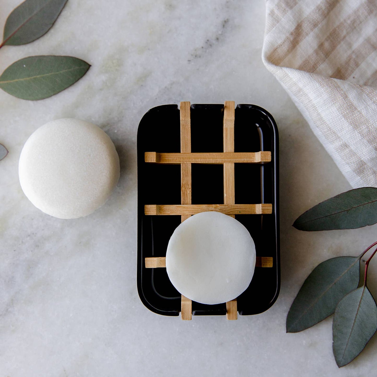 Biodegradable Soap Dish Tray - Black or White